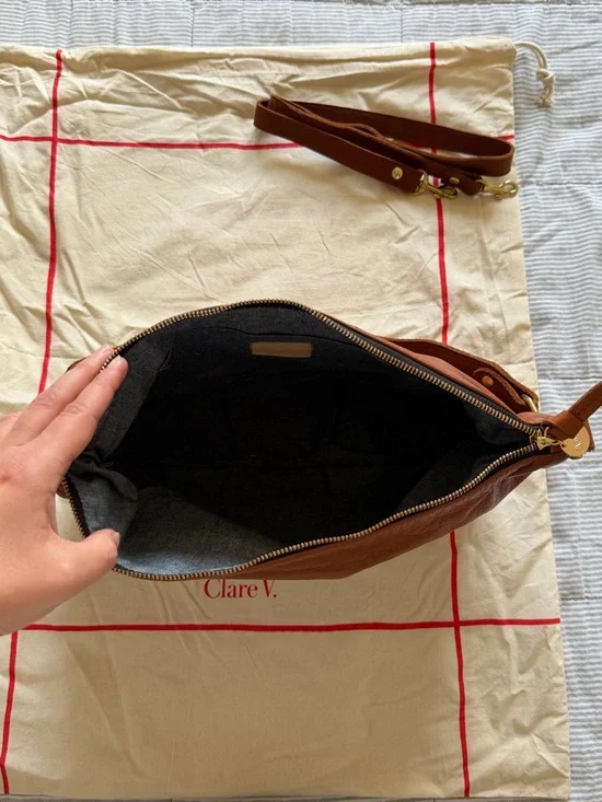 Clare V. Moyen Messenger Tan - Picture 4 of 5